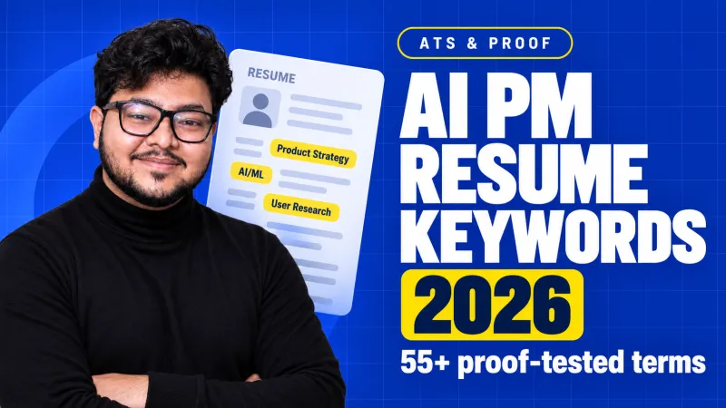 AI Product Manager resume keywords for 2026: the full list, and the proof test for each one