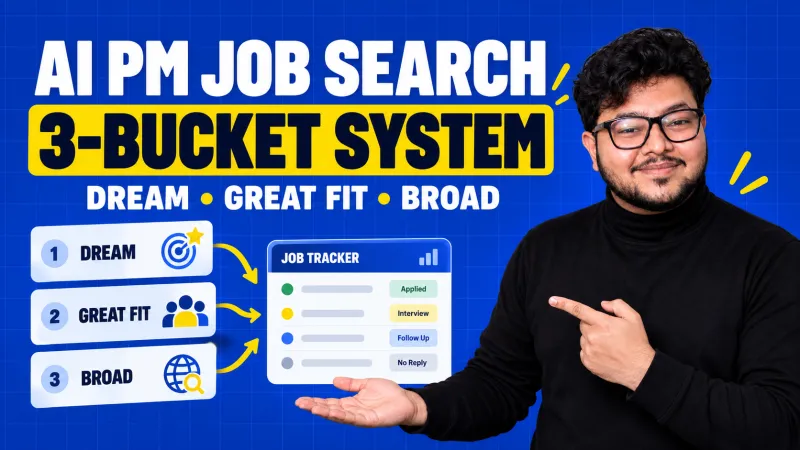 How to get an AI Product Manager job: the three-bucket job search system